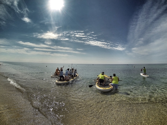  在美丽的天空下 